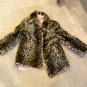 Gorgeous faux fur animal print jacket